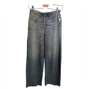 Rag & Bone Miramar Trompe L'oeil Elastic Waist High-Rise Sweatpant Jeans…